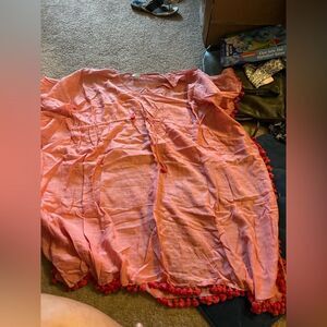 Joshi pink tassle tunic top size 1